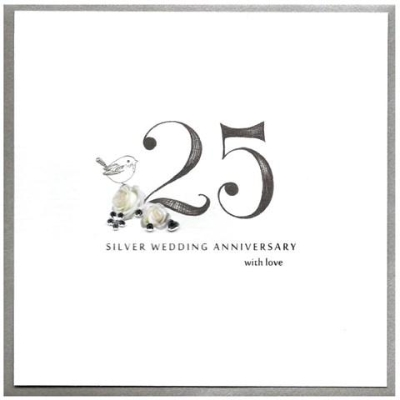 Anniversary Card   25th (Silver)