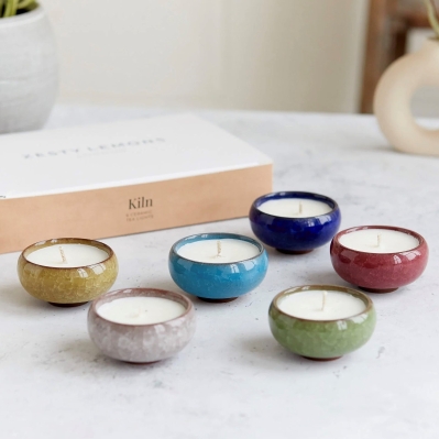 Kiln Ceramic Tea Lights Gift Box