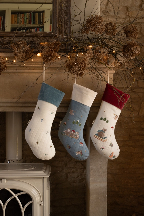 Nostalgic Stocking   Winter Sprigs