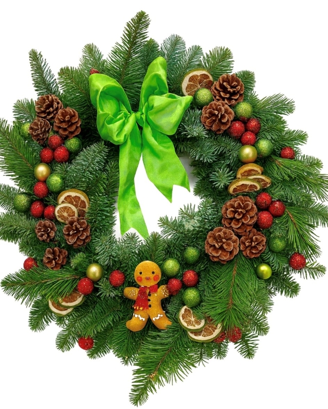 Gingerbread Zing Wreath