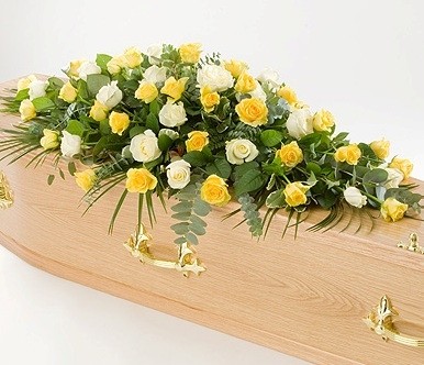 Rose Floral Casket Spray