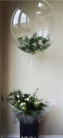 Fern filled balloon