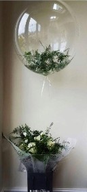 Fern filled balloon