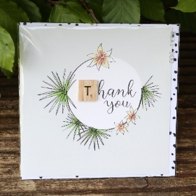 Thank You Scrabble Greetings Card