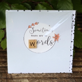 Sometimes There Are No Words Scrabble Card