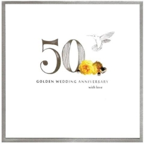 Anniversary Card   50th (Golden)