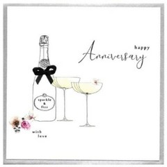 Anniversary Card, Prosecco