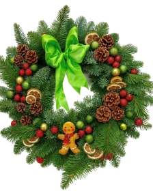 Gingerbread Zing Wreath