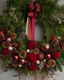 Cranberry Luxe Wreath