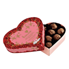 Marc de Champagne Chocolate Truffles Heart Box